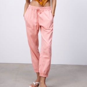 ZARA The Weekend Jogger Pants Sz M NWT - Coral pink
